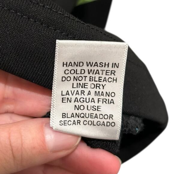 NWT Entro Black Multicolor Sequin Stripe Long Sleeve Sweatshirt Womens Large - Picture 6 of 8